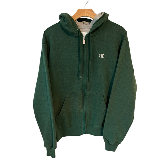 Champion Other - Champion Hoodie Jacket Mens Medium Green Full Zip